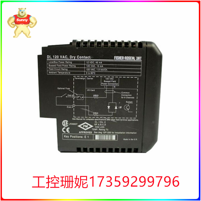 Emerson电气KJ3001X1-BD1工厂自动化系统