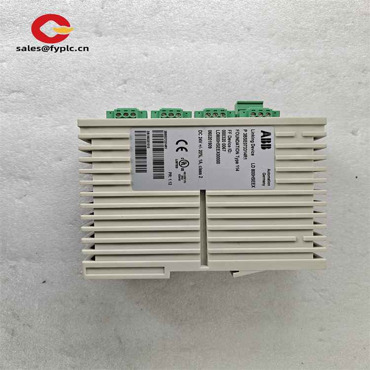 ABB LD800HSEEX 3BSE073314R1 FOUNDATION Fieldbus 链接设备（支持 H1/HSE 协议转换）(ZZFY)