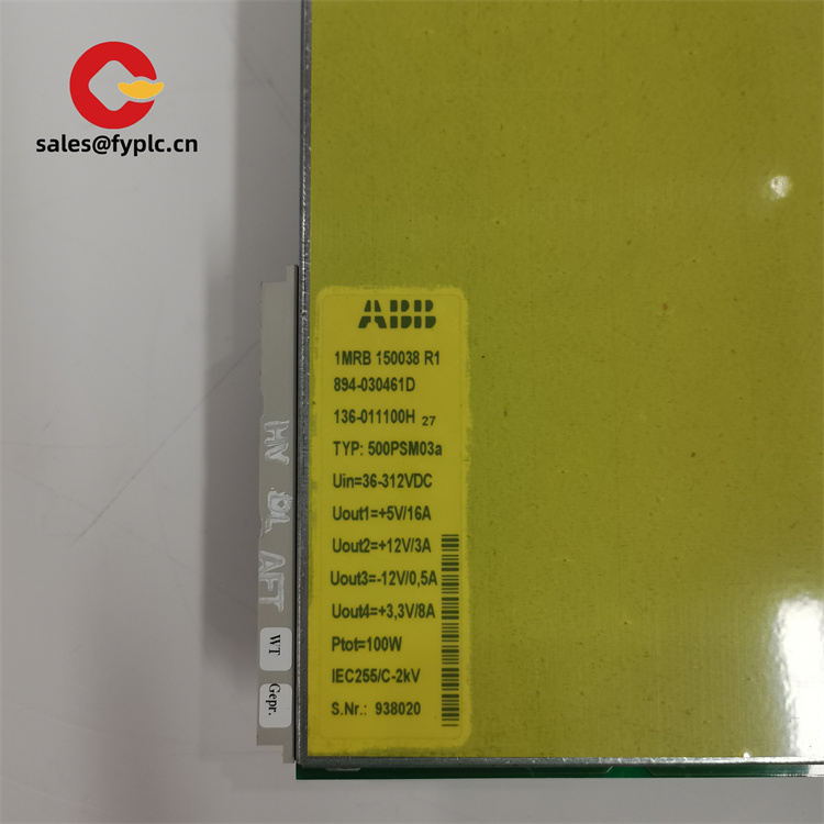 ABB 500PSM02 1MRB150015R1紧凑型电源模块(ZZFY)